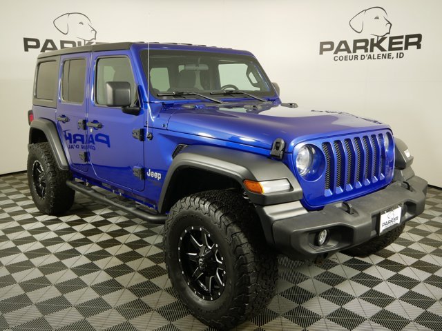 Used 2018 Ocean Blue Metallic Clearcoat Jeep Sport S image 4