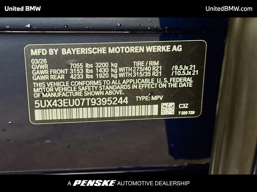 New 2026 Tanzanite Blue II Metallic BMW xDrive50e image 15