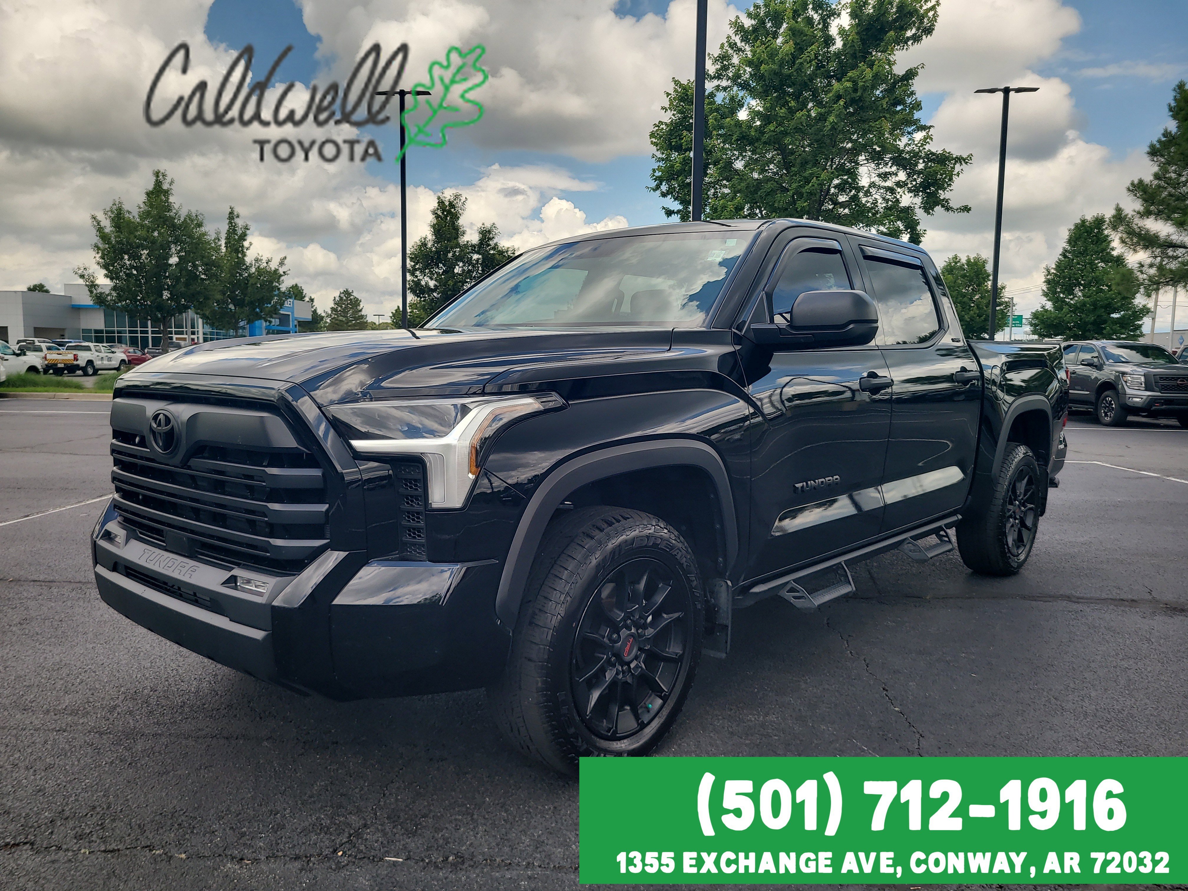 Midnight Black Metallic 2025 Toyota Tundra SR5 CrewMax Cab 4WD Pickup Truck Four-Wheel Drive