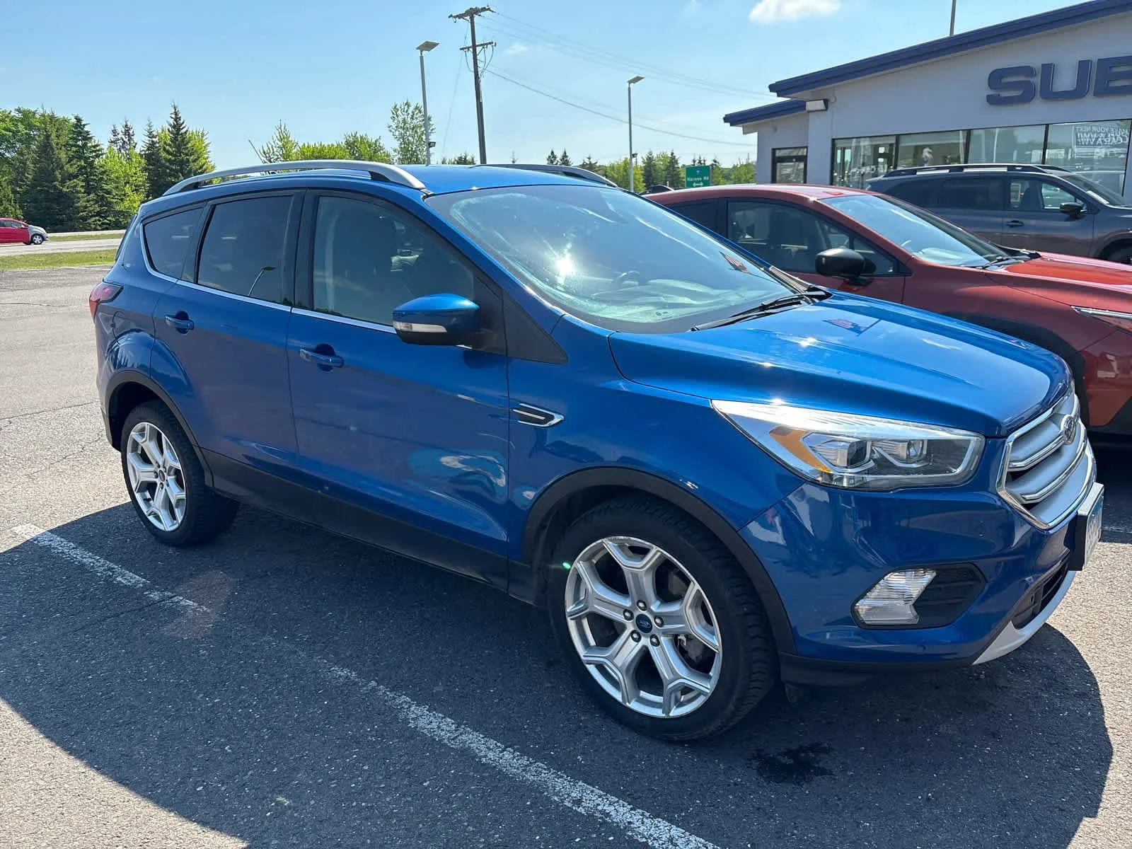 Used 2019 Lightning Blue Metallic Ford Titanium image 3