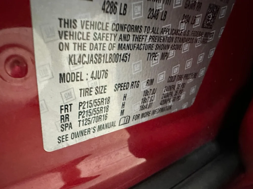 Certified Used 2020 Winterberry Red Metallic Buick Preferred image 37