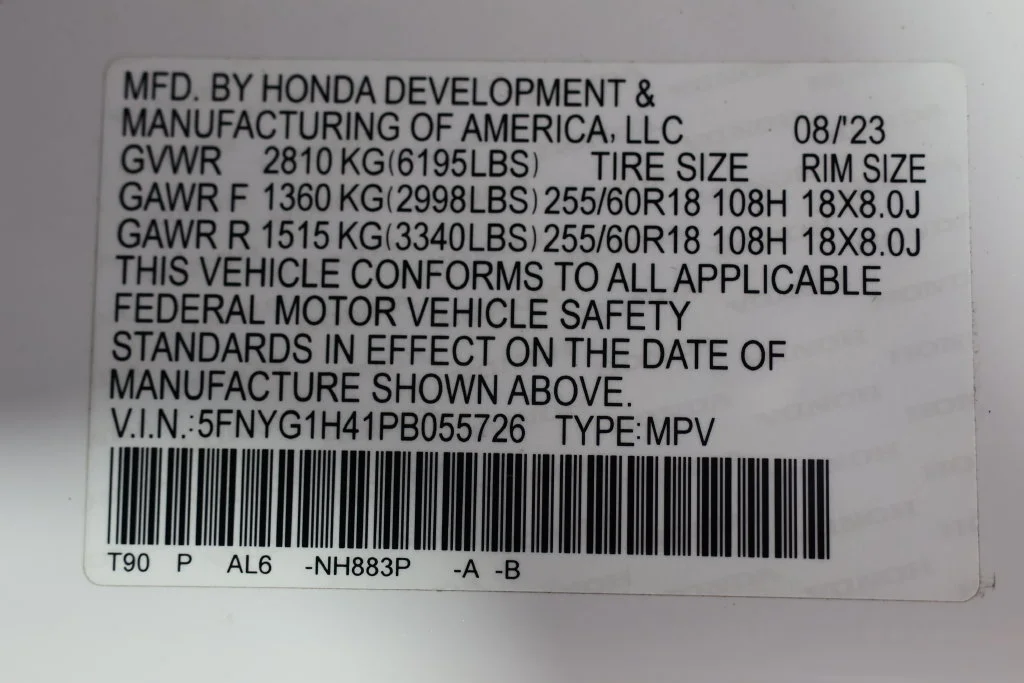 Used 2023 Platinum White Pearl Honda EX-L image 30