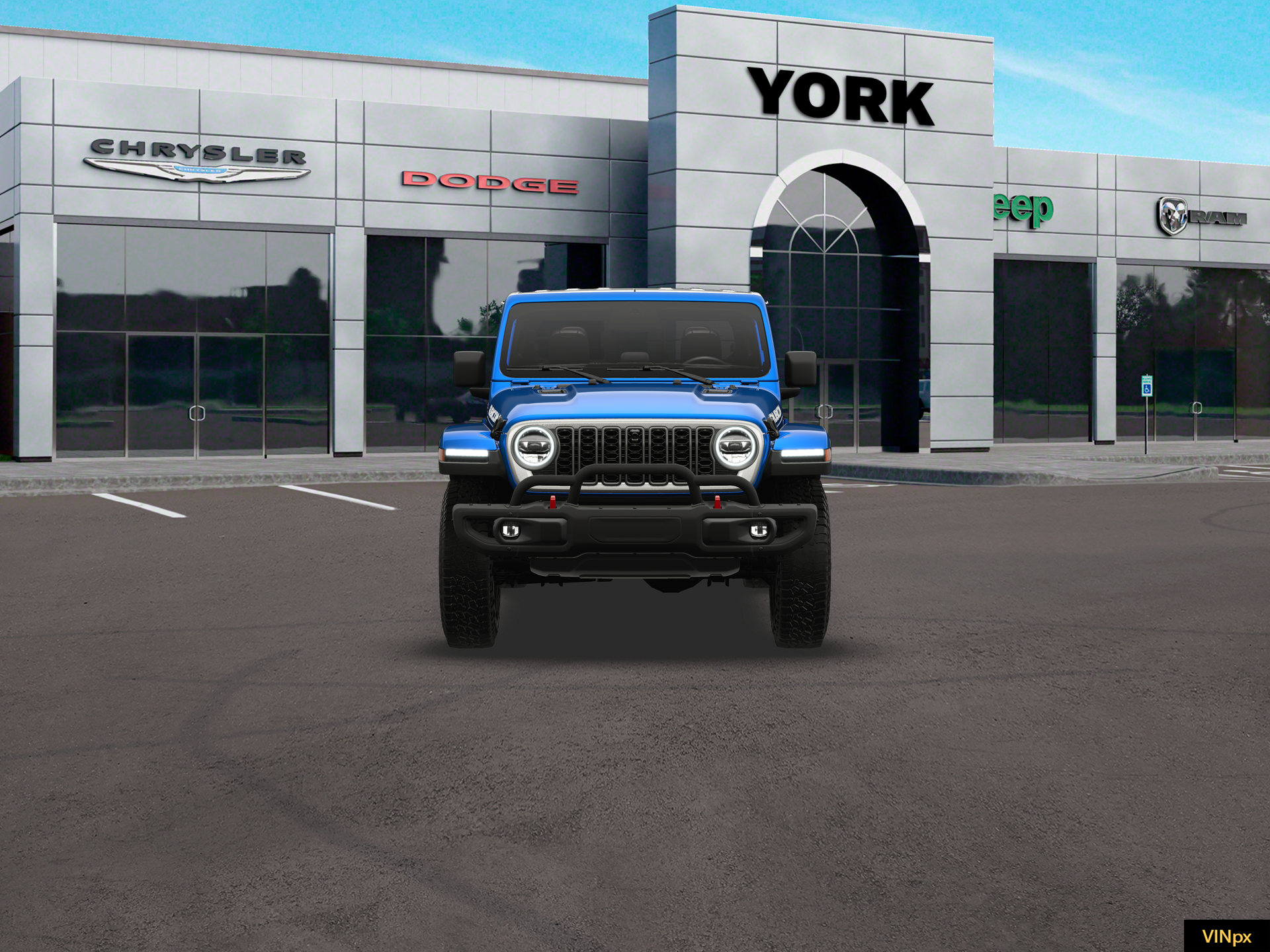 New 2026 Hydro Blue Pearl-Coat Exterior Paint Jeep Rubicon image 24