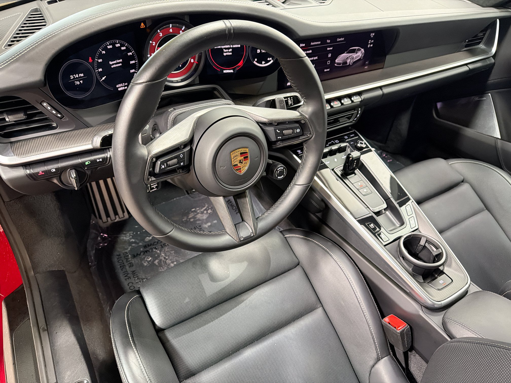 New 2025 Carmine Red Porsche Turbo S image 4