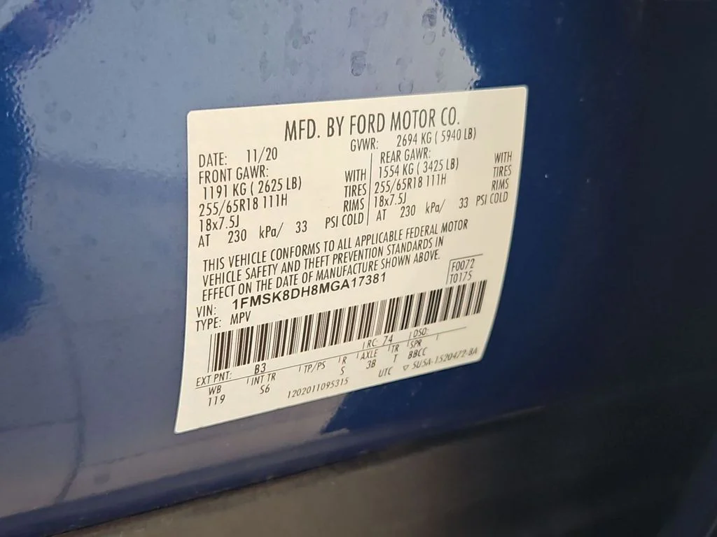 Used 2021 Blue Metallic Ford XLT image 32