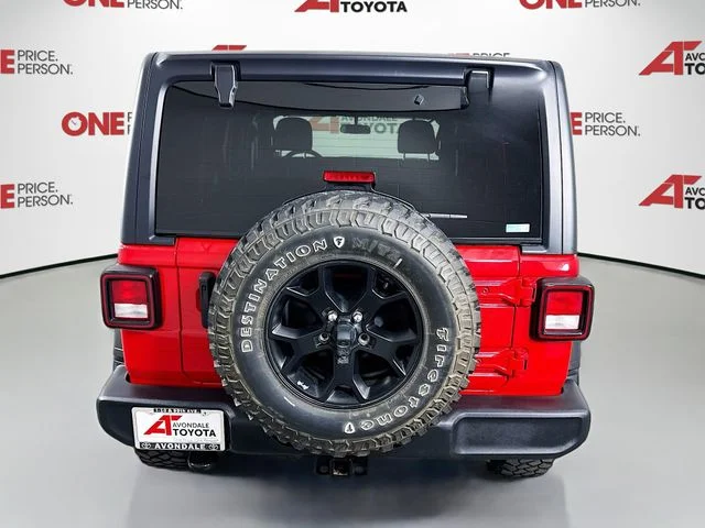 Used 2022 Red Jeep Unlimited Willys image 6