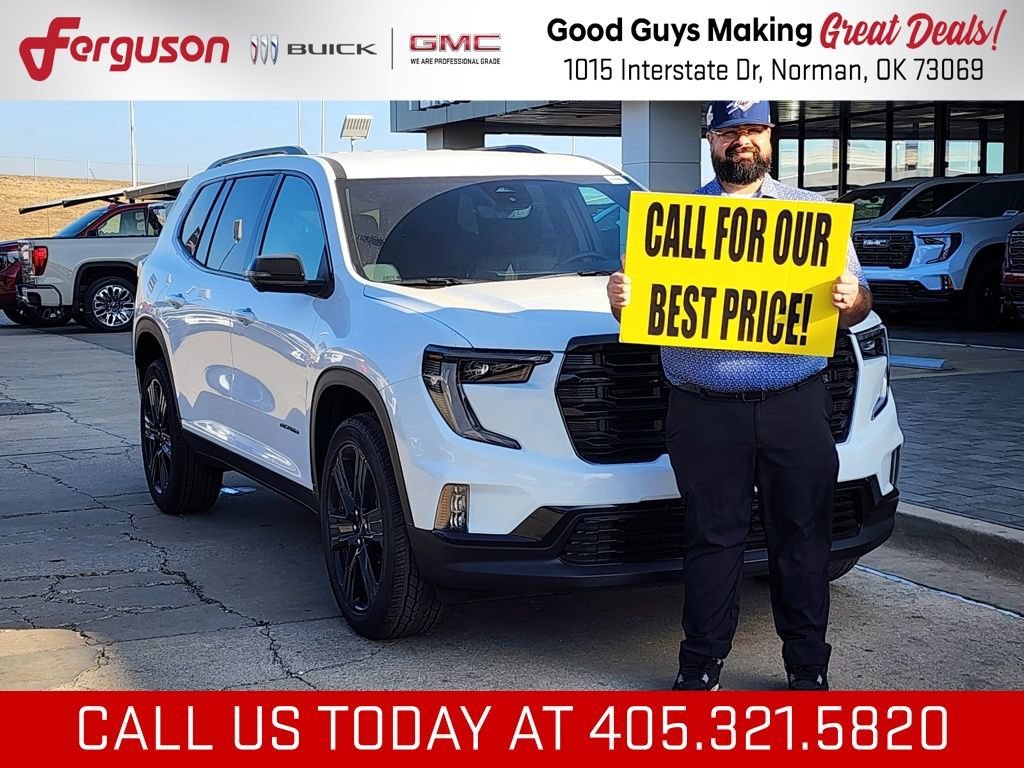 Summit White 2026 GMC Acadia SUV / Crossover Front-Wheel Drive 8-Speed Automatic