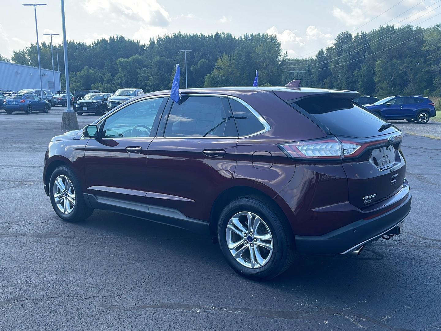 Certified Used 2018 Burgundy Velvet Metallic Tinted Clearcoat Ford SEL image 3