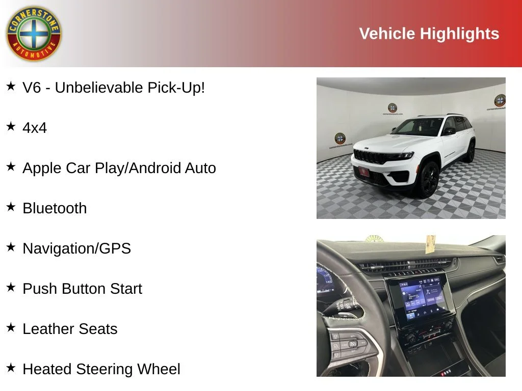 Used 2024 Jeep Grand Cherokee Altitude with VIN 1C4RJHAG8RC235580 for sale in Elk River, Minnesota