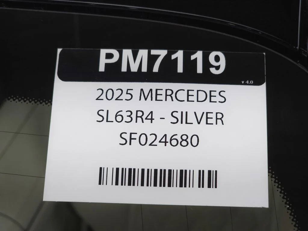 Certified Used 2025 MANUFAKTUR Cirrus Silver MAGNO Mercedes-Benz SL 63 AMG® image 41