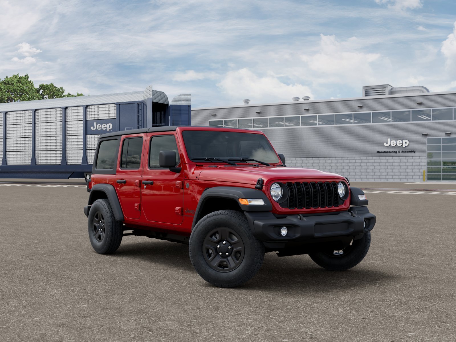 New 2026 Firecracker Red Clear-Coat Exterior Paint Jeep Sport image 14