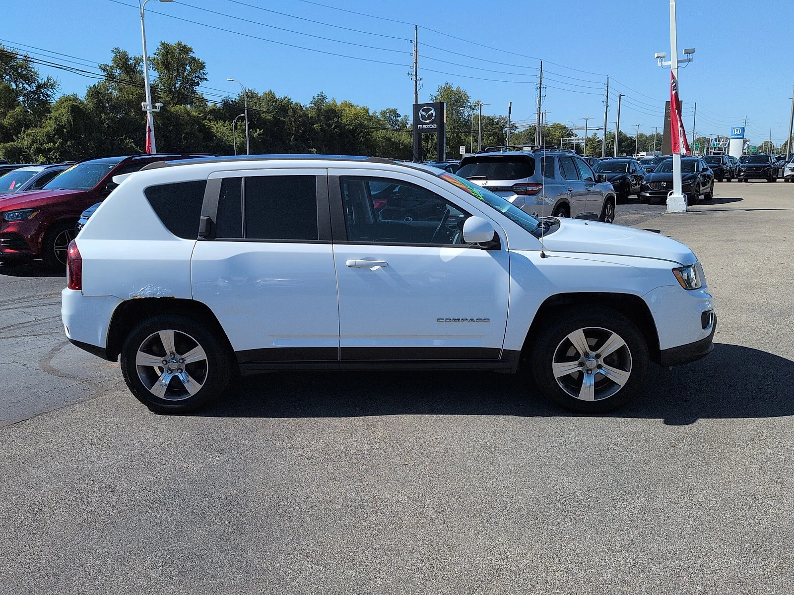 Used 2017 Jeep Compass High Altitude with VIN 1C4NJCEB9HD189184 for sale in Evansville, IN