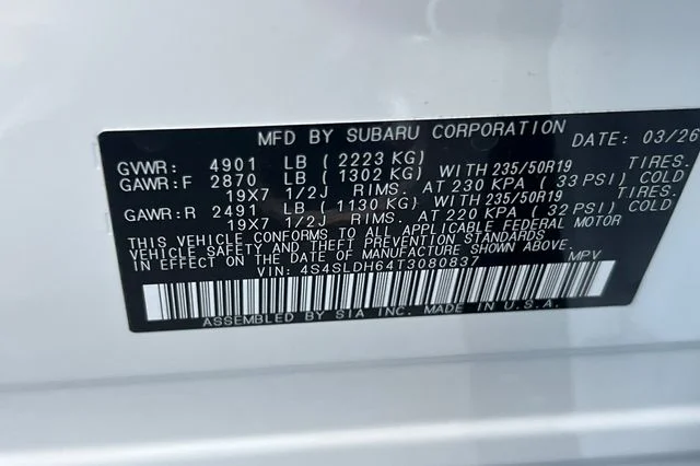 New 2026 CRYSTAL WHITE PEARL Subaru Sport Onyx Edition image 24