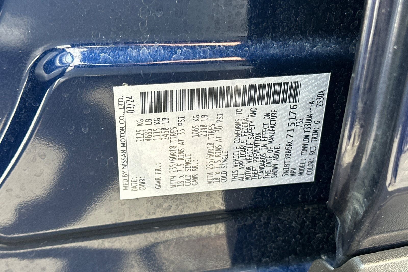 Used 2024 Blue Nissan SV image 33