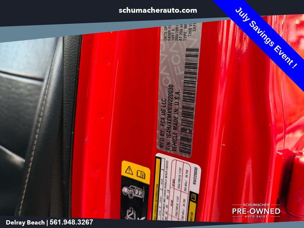 Used 2022 Red Jeep Unlimited Sahara image 18