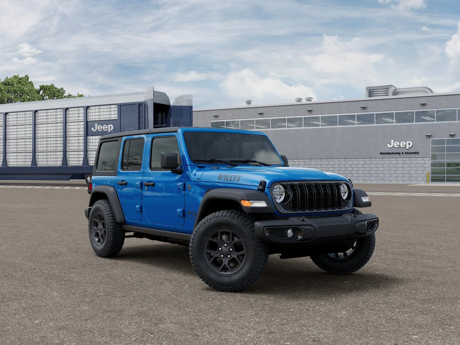 New 2026 Hydro Blue Pearl-Coat Exterior Paint Jeep Willys image 3