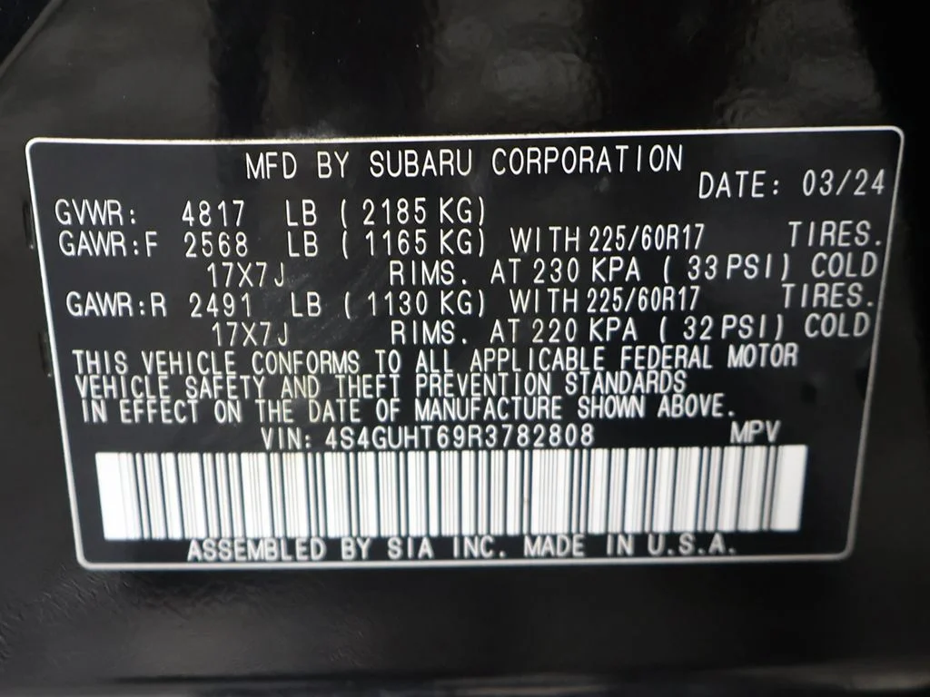 Used 2024 Black Subaru Wilderness image 44
