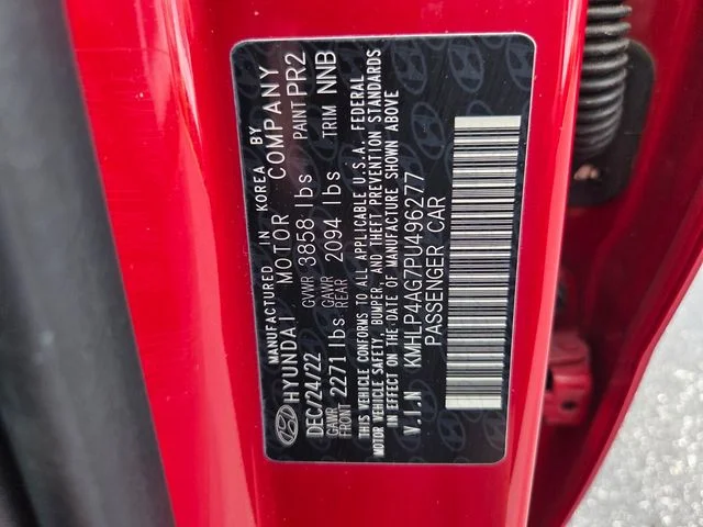 Certified Used 2023 Red Hyundai Limited image 19