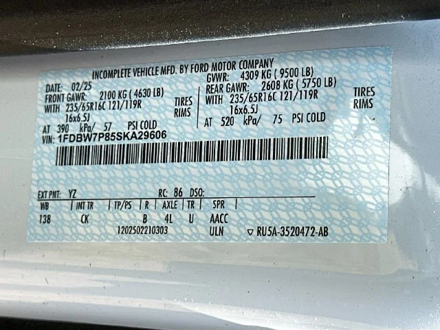 New 2025 Oxford White Ford Base image 18