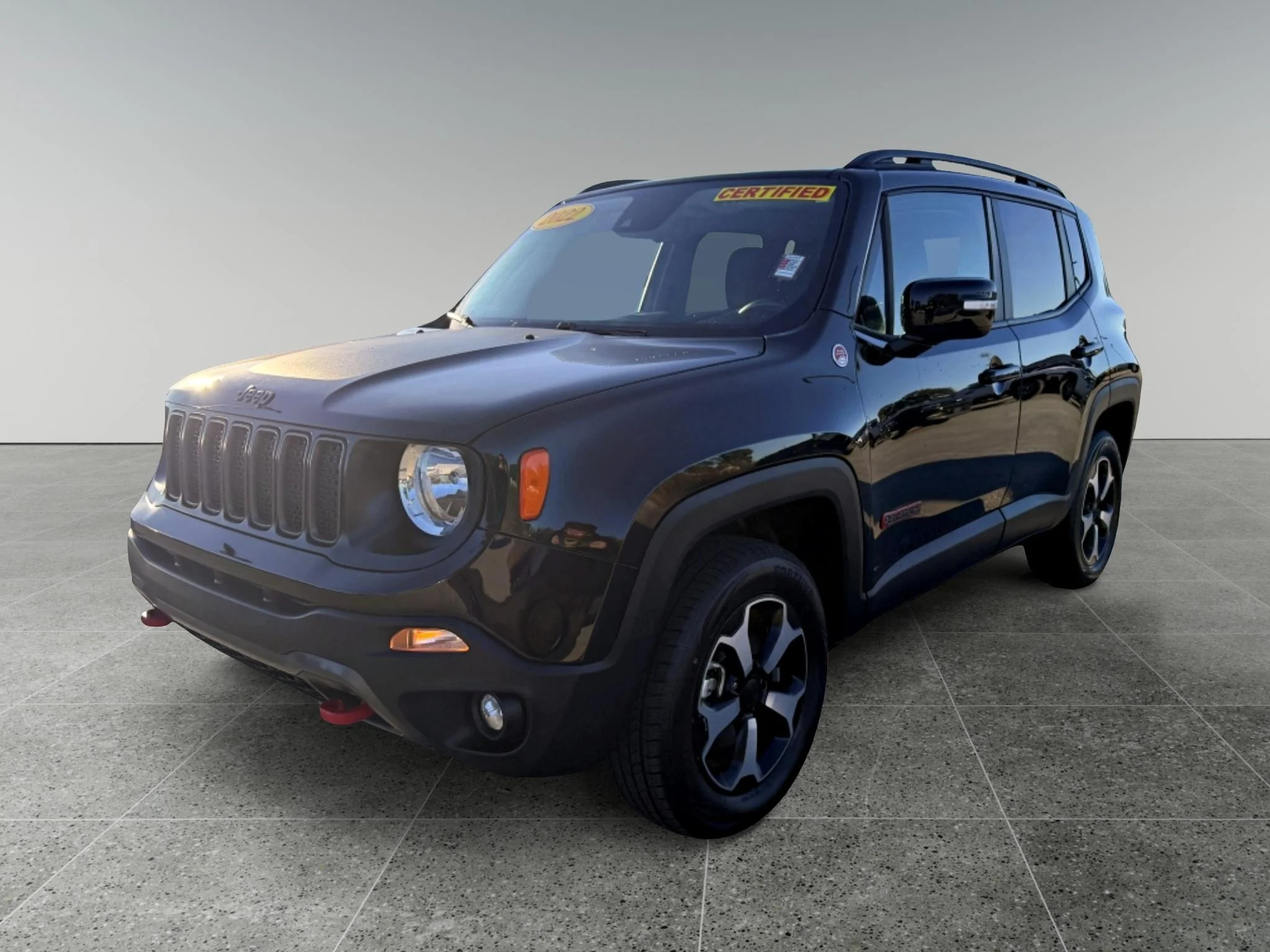 Used 2022 Black Clearcoat Jeep Trailhawk image 1