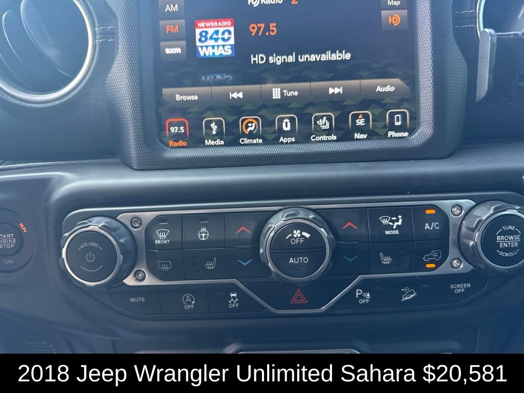 Used 2018 Crystal Metallic Jeep Unlimited Sahara image 25