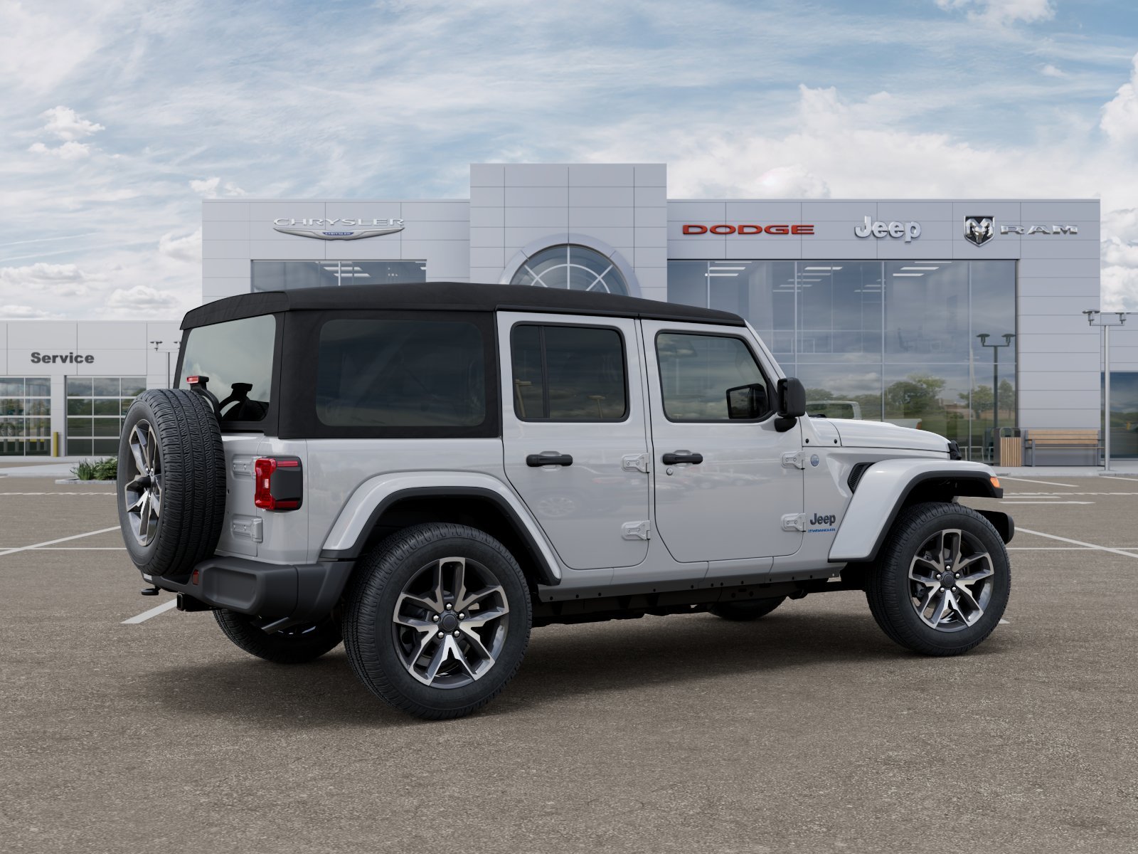 New 2025 Bright White Clearcoat Jeep Sport S 4xe image 22
