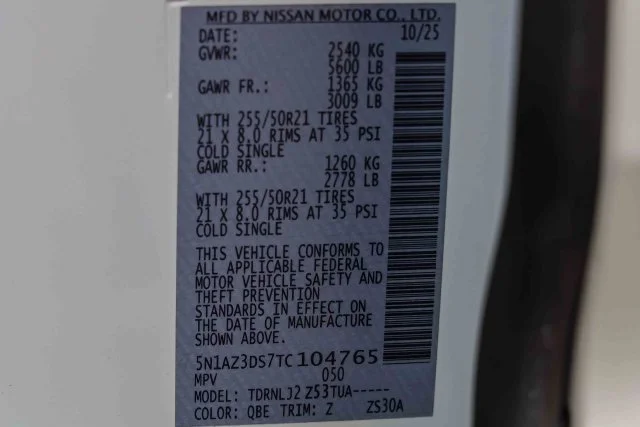 Certified Used 2026 White Nissan Platinum image 29