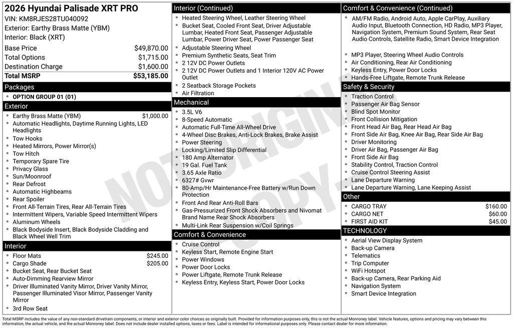 2026 Hyundai Palisade XRT Pro - Photo 24