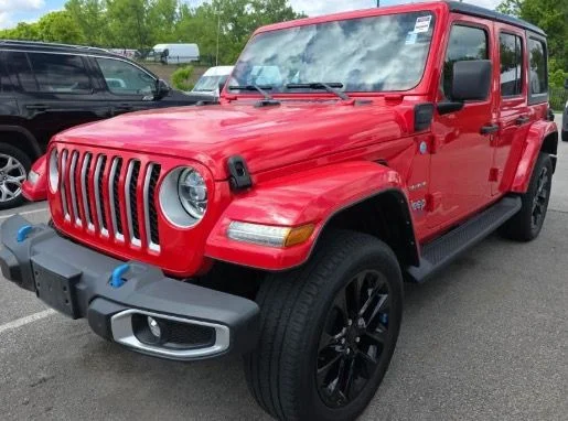 Used 2022 Red Jeep Unlimited Sahara 4xe image 4