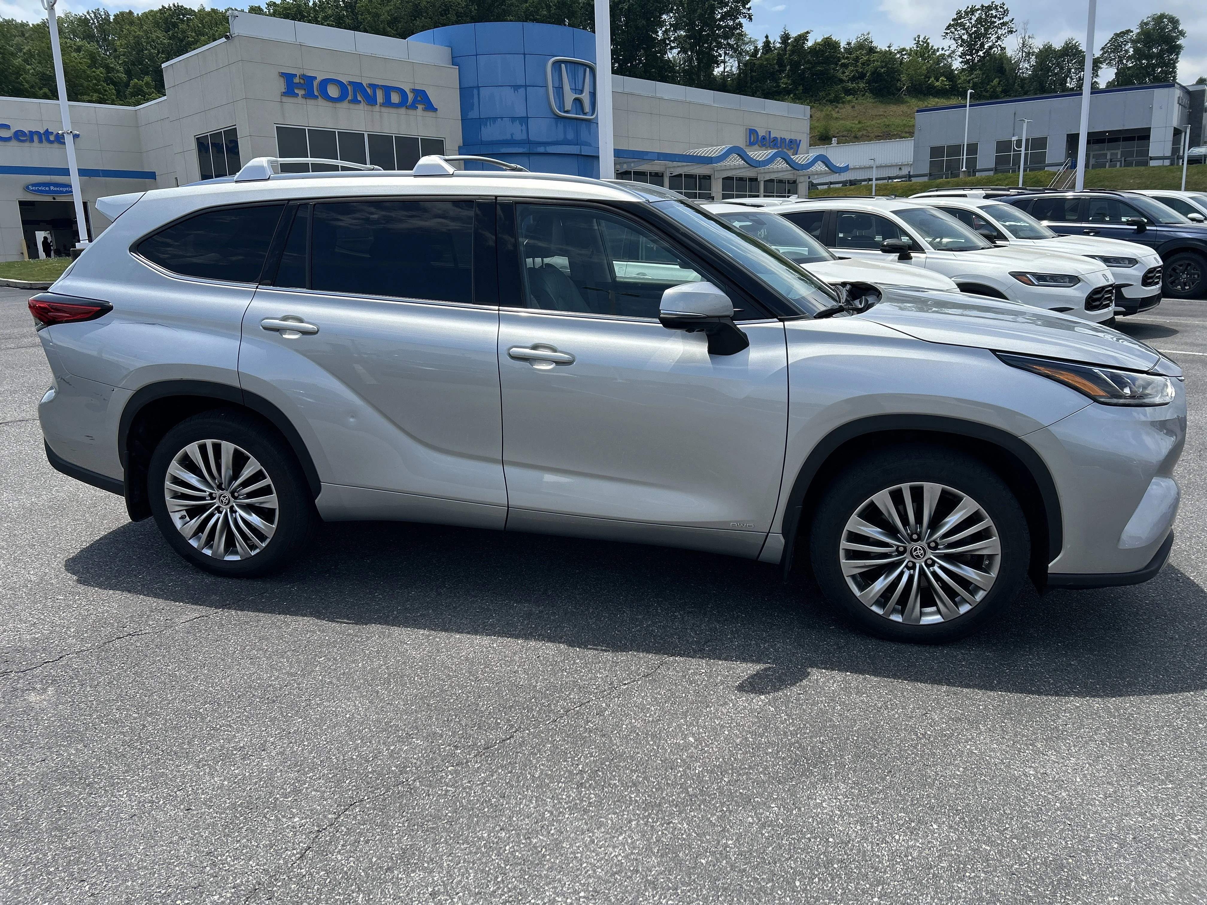 Used 2023 Celestial Silver Metallic Toyota Hybrid Platinum image 2