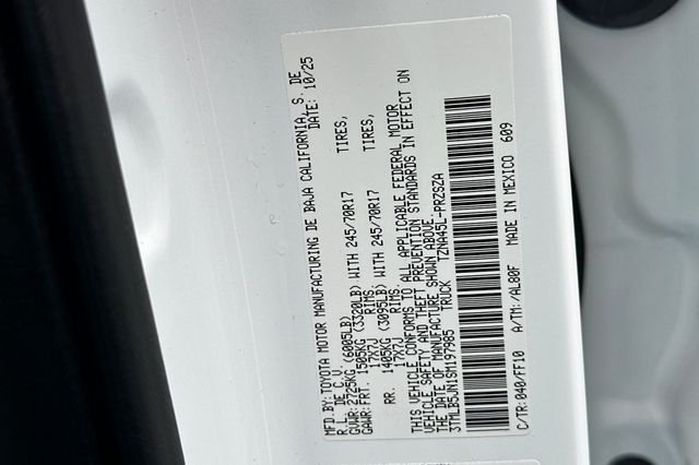 Used 2025 White Toyota SR5 image 30