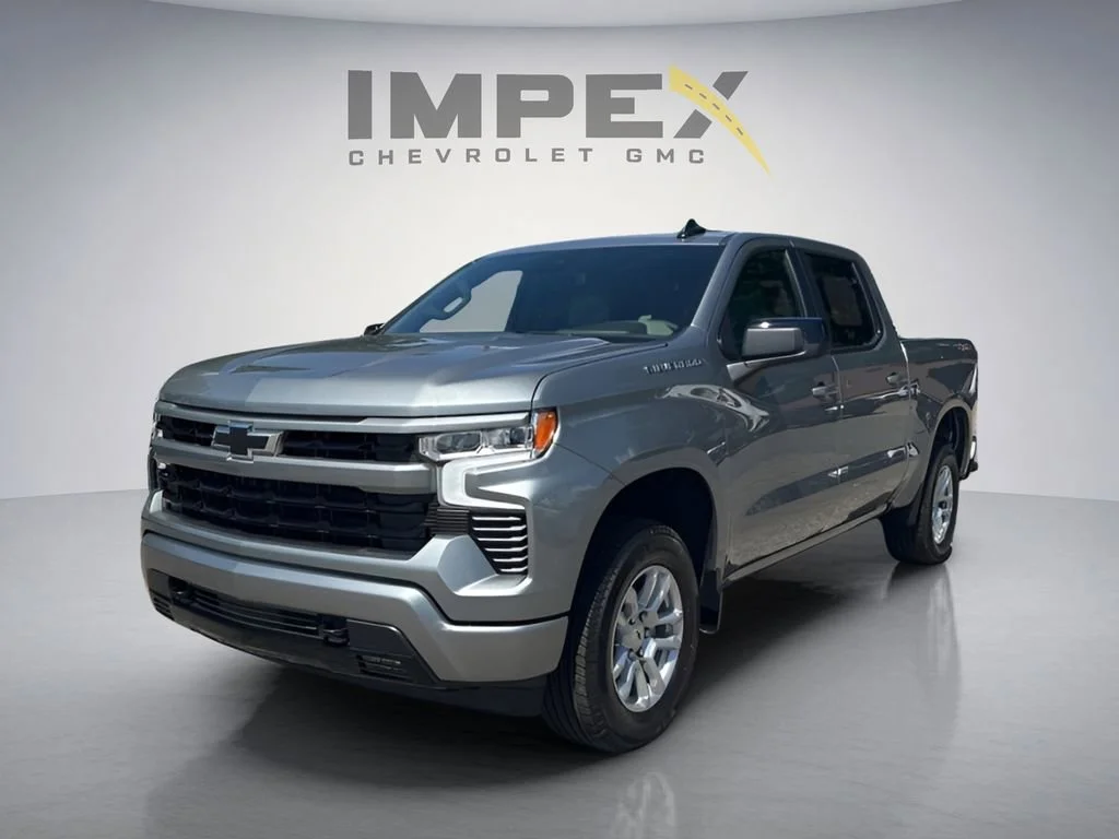 Sterling Gray Metallic 2026 Chevrolet Silverado 1500 RST Crew Cab 4WD Pickup Truck Four-Wheel Drive