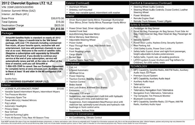 Used 2012 White Chevrolet LTZ image 7
