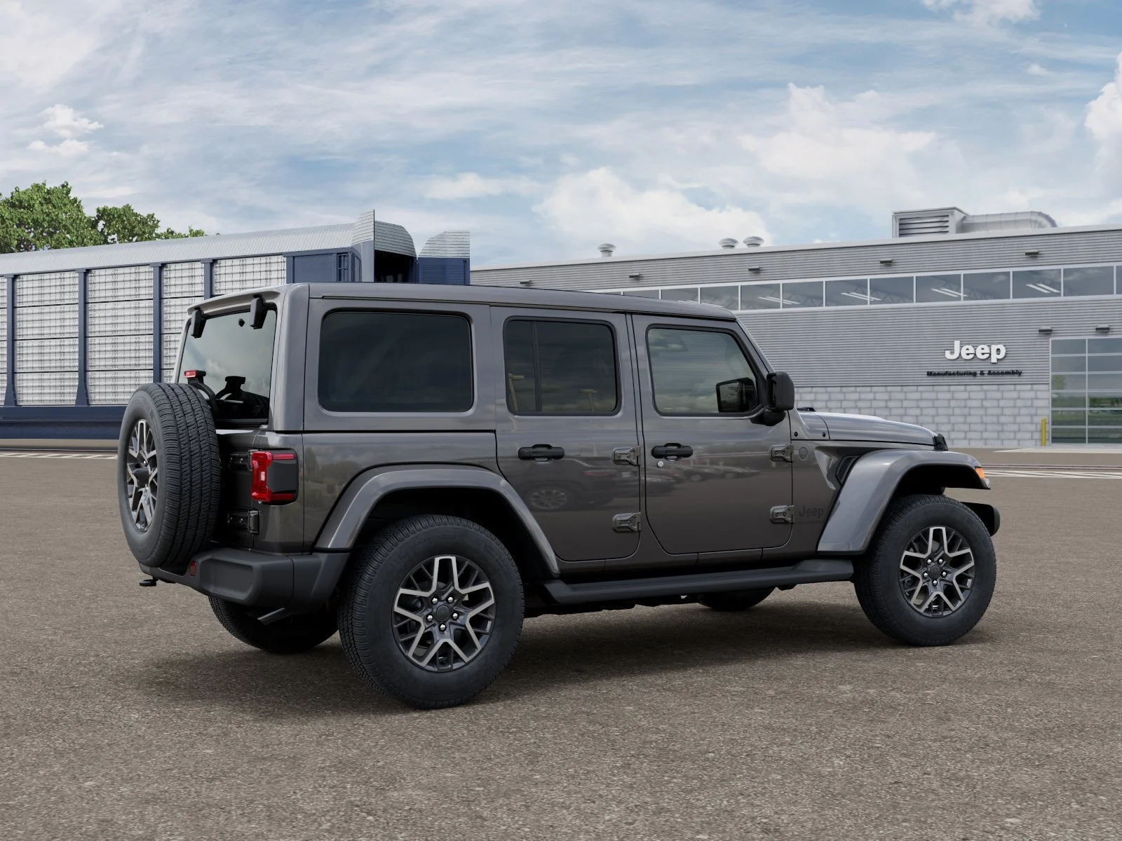 New 2026 Granite Crystal Metallic Clear-Coat Exterior Paint Jeep Sahara image 4