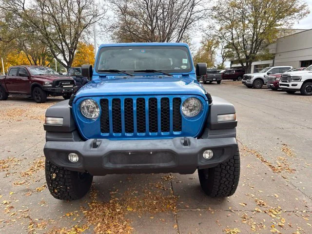 Certified Used 2020 Hydro Blue Pearlcoat Jeep Sport S image 2