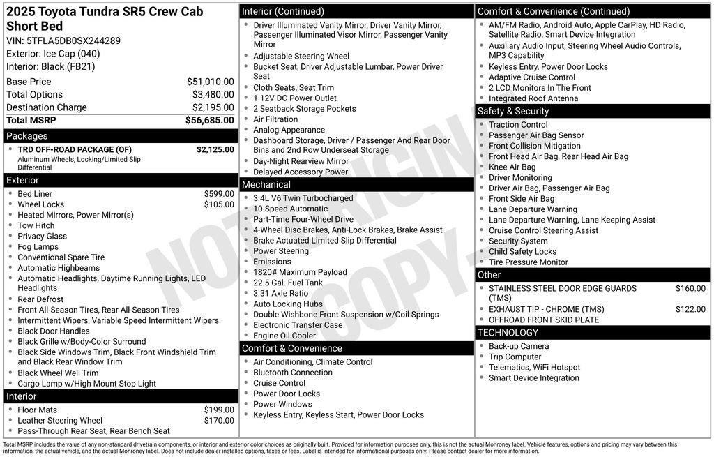 Used 2025 Ice Toyota SR5 image 2