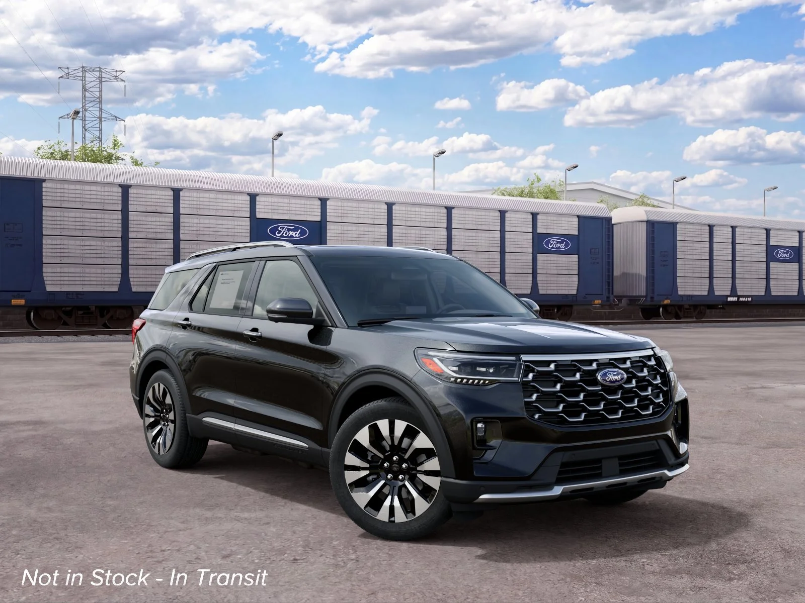 New 2027 Black Ford 4DR 4WD PLTNM image 4