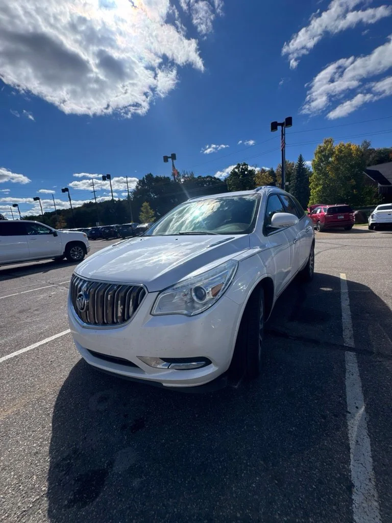 Used 2017 White Frost Buick Leather Group image 2