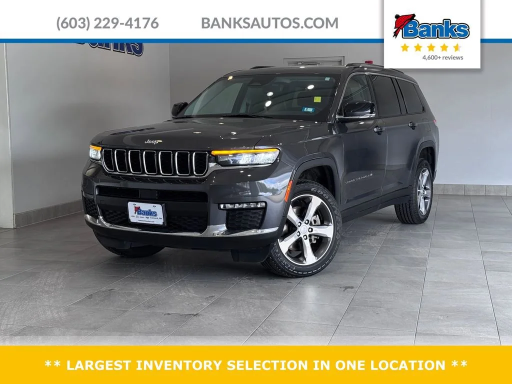 Used 2022 Baltic Gray Metal Jeep Limited image 1