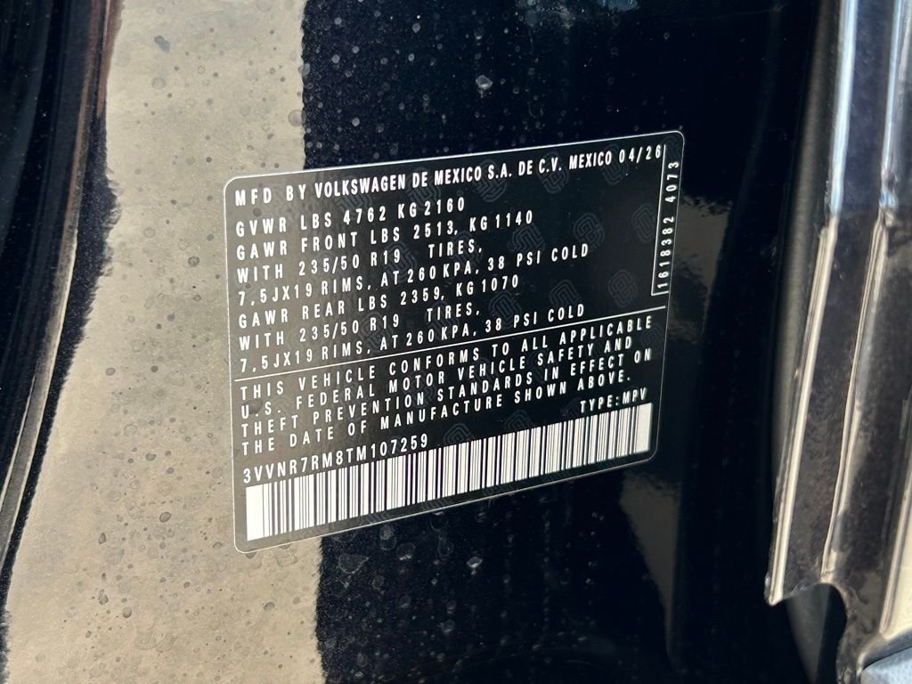 New 2026 Black Volkswagen 2.0T SE image 49