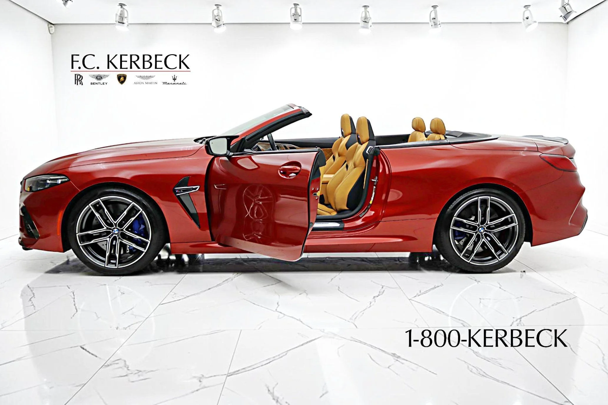 Used 2020 Motegi Red Metallic BMW Convertible image 4