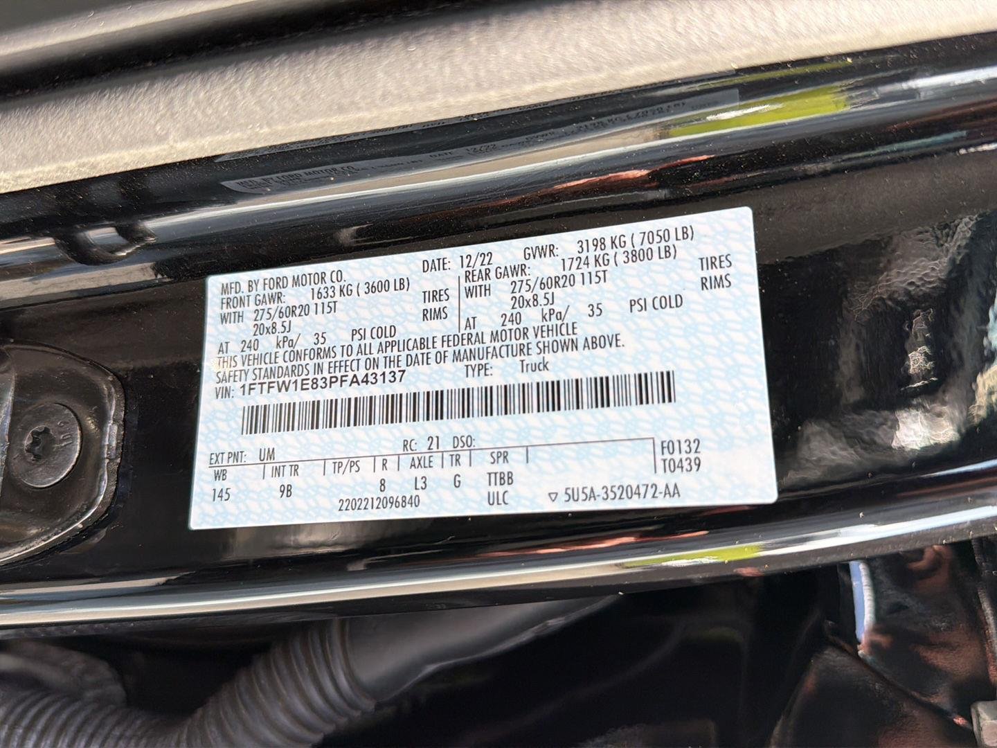 Used 2023 Agate Black Ford Platinum image 46