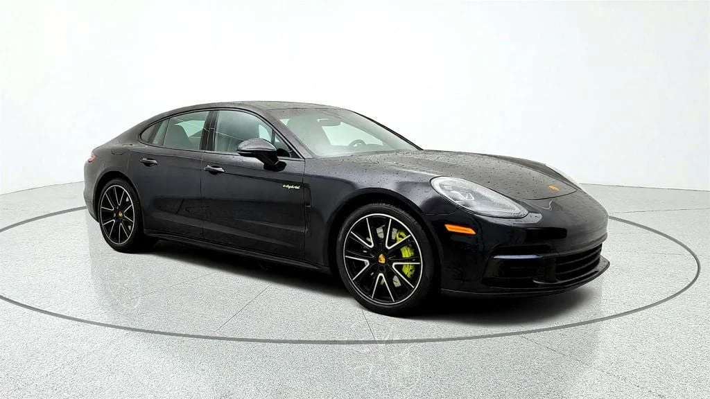 Used 2018 Jet Black Metallic Porsche 4 E-Hybrid w/ Premium Pkg Plus & 21