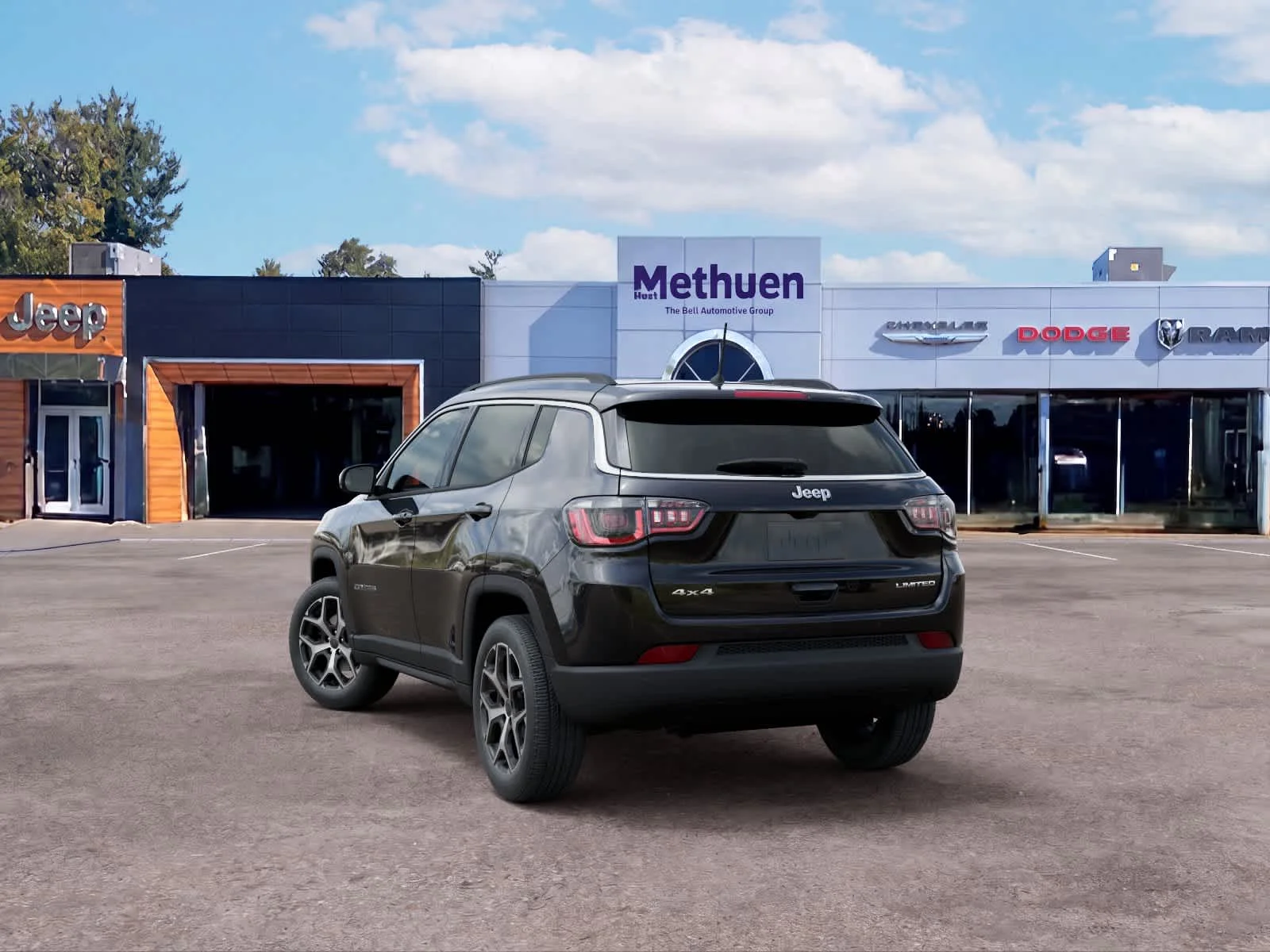 New 2026 Diamond Black Crystal Pearlcoat Jeep Limited image 3