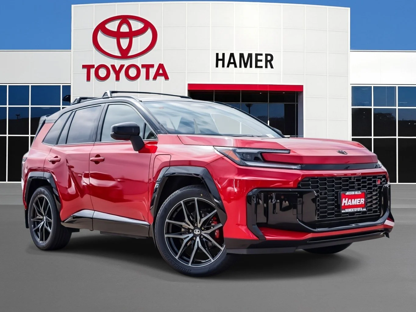 2026年2月発売 1/30 RAV4 PHEV ミニカー　ブラック×レッド Amazon | 1/30 トヨタ 新型RAV4 ラブフォー ラブ4 ハイブリッド 非売品