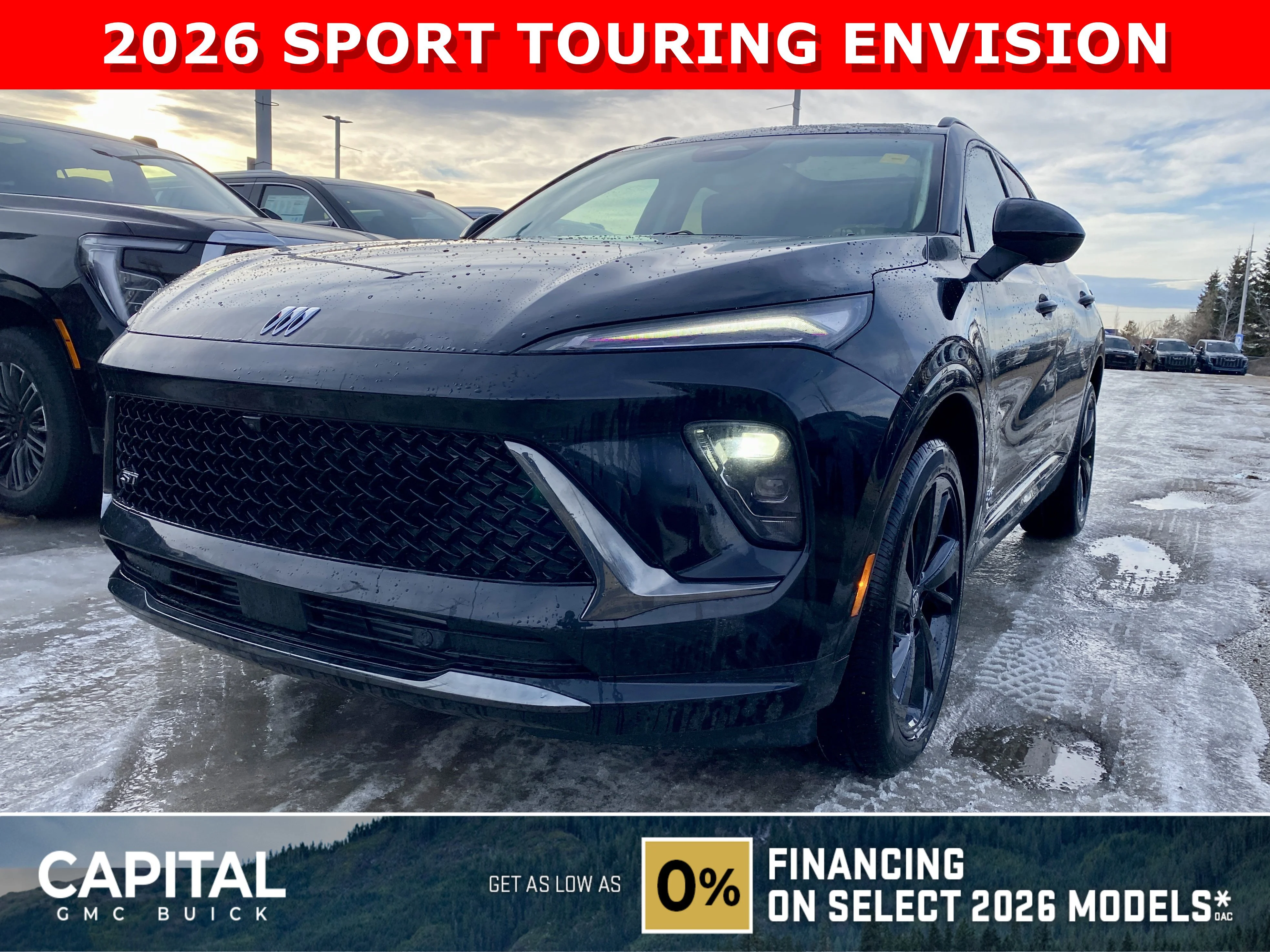 New 2026 EBONY TWILIGHT METALLIC Buick Sport Touring image 1
