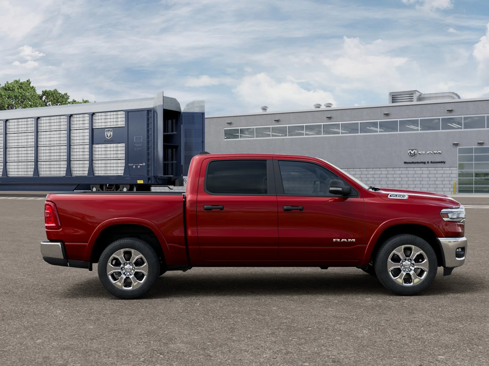 New 2027 Molten Red Pearl-Coat Exterior Paint RAM Big Horn/Lone Star image 21
