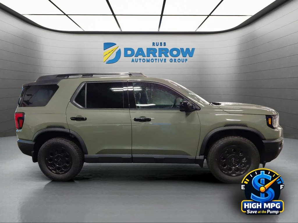 New 2026 Ash Green Metallic Honda TrailSport Elite Blackout image 6
