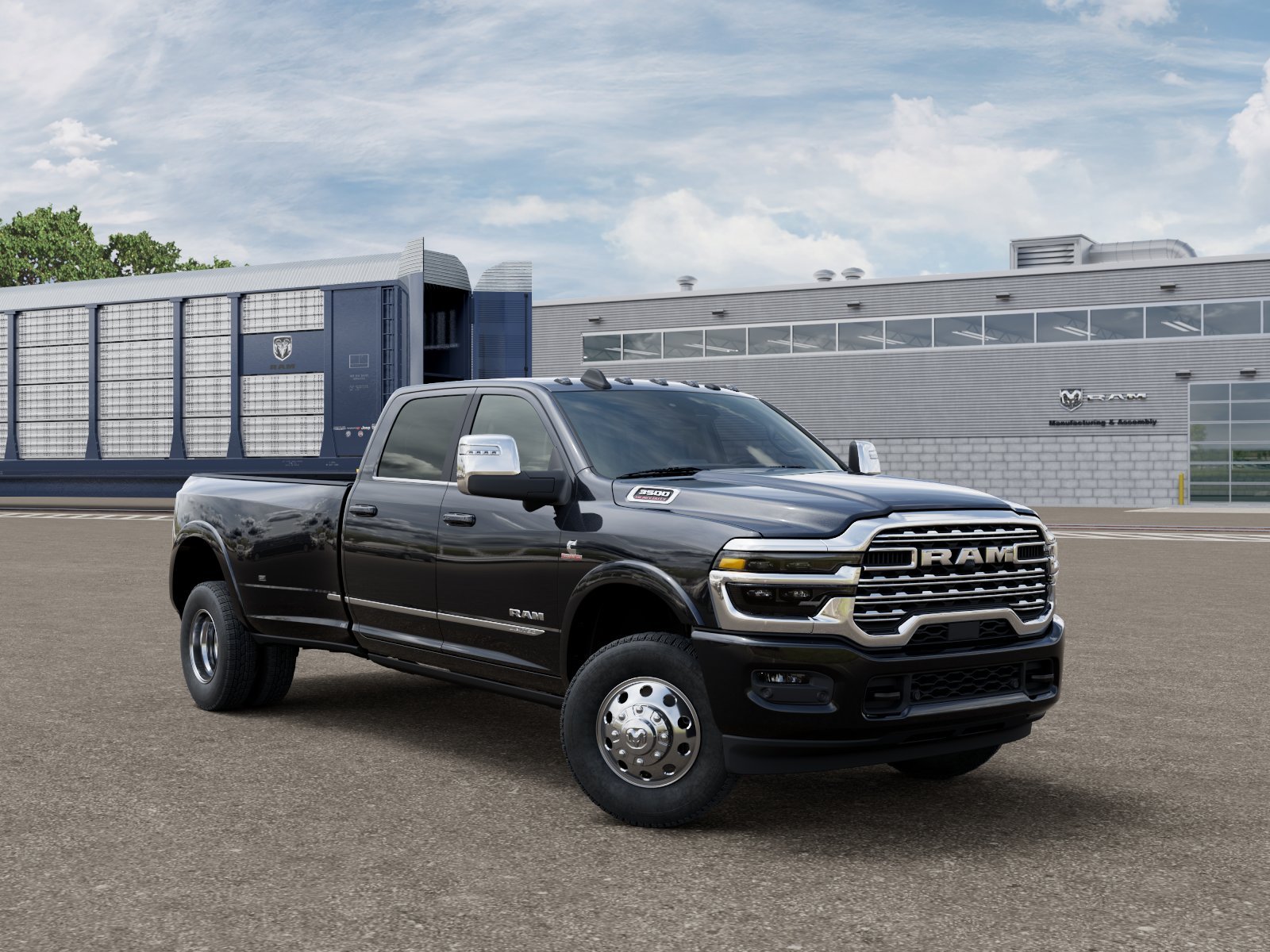 New 2027 Diamond Black Crystal Pearlcoat RAM Limited image 3