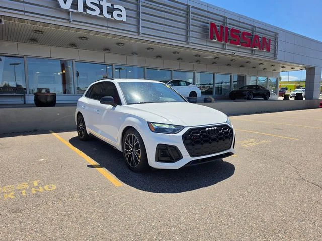 Used 2022 Glacier White Metallic Audi Premium Plus image 3